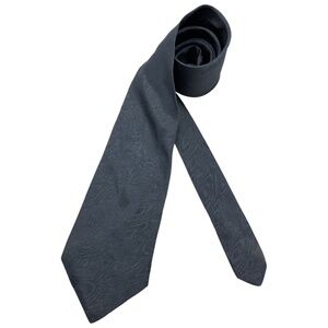 GIANNI VERSACE Gray Art Monogram Medusa Silk LUXURY Tie ITALY